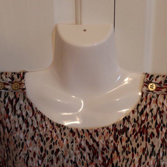 Liz Claiborne Studio Colorful Abstract Print Tank/Sleeveless Blouse Size Large - Picture 11 of 14